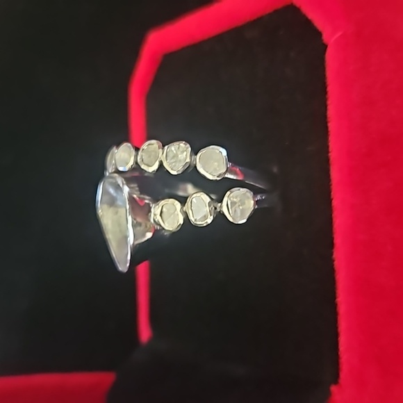 Polki Diamond Stackable Rings - Picture 9 of 15